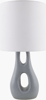 Kaelix 23" Resin Table Lamp, Textured Gray