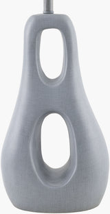 Kaelix 23" Resin Table Lamp, Textured Gray