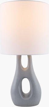 Kaelix 23" Resin Table Lamp, Textured Gray