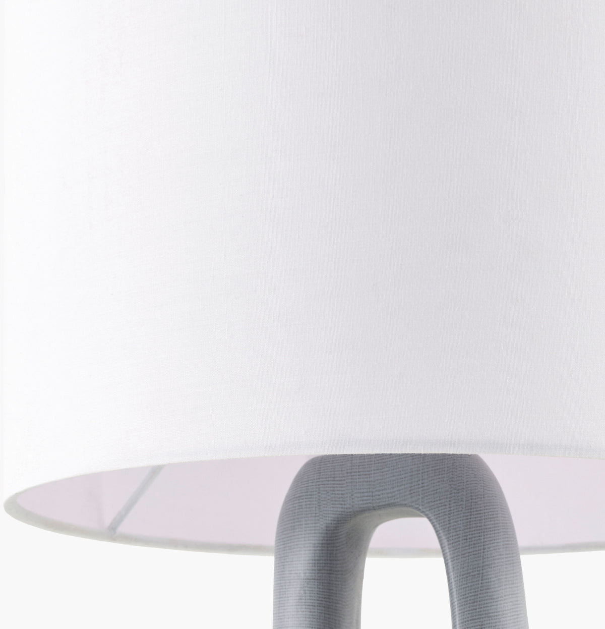 Kaelix 23" Resin Table Lamp, Textured Gray