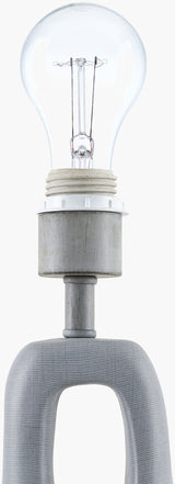Kaelix 23" Resin Table Lamp, Textured Gray