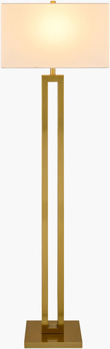 Kirrama 63" Iron Floor Lamp, Metallic Metallic Brass