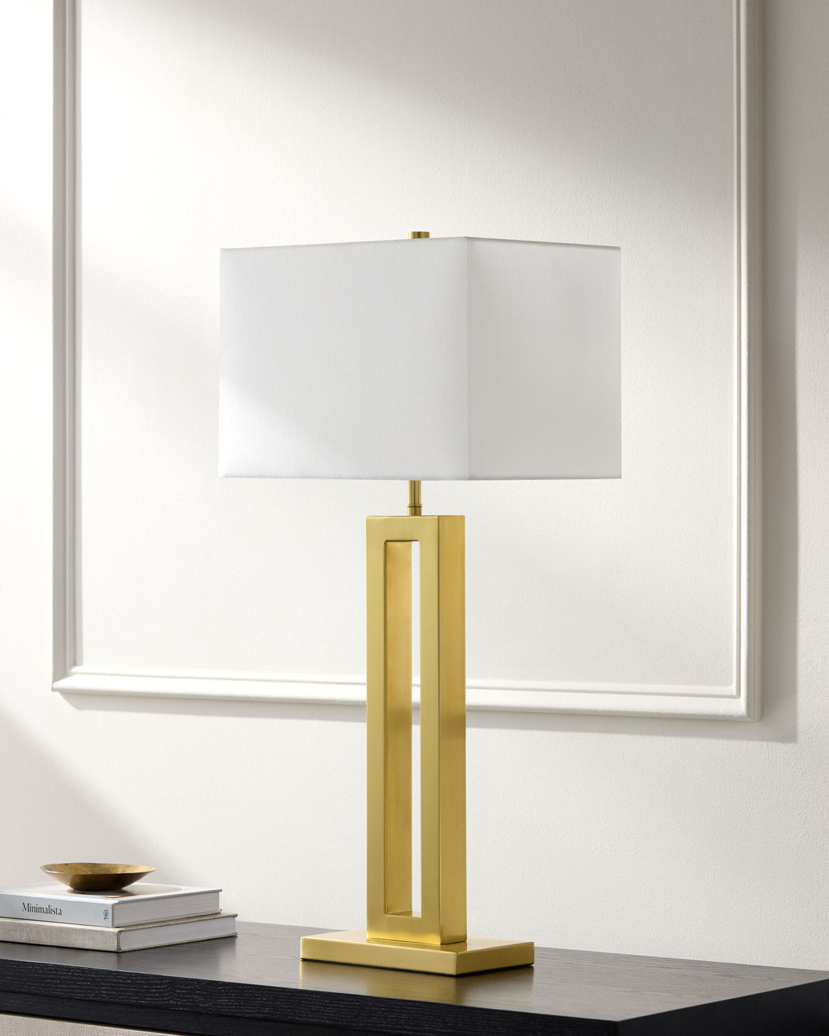 Kirrama 33" Iron Table Lamp, Metallic Metallic Brass