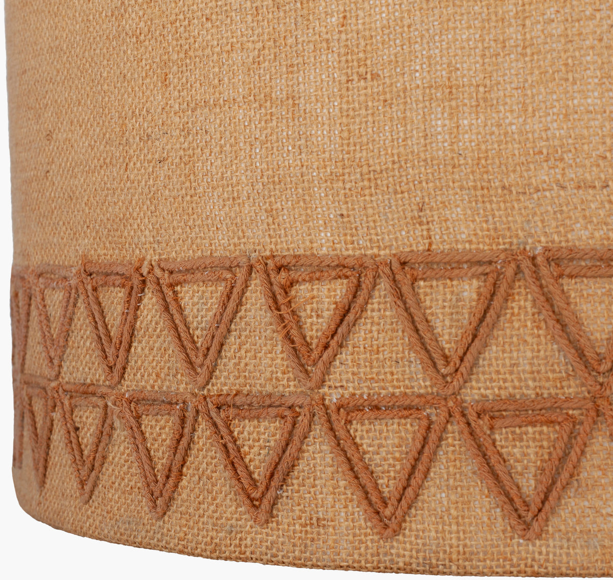 Kohen Jute Pendant Light, Natural Tan, Powder Coated White