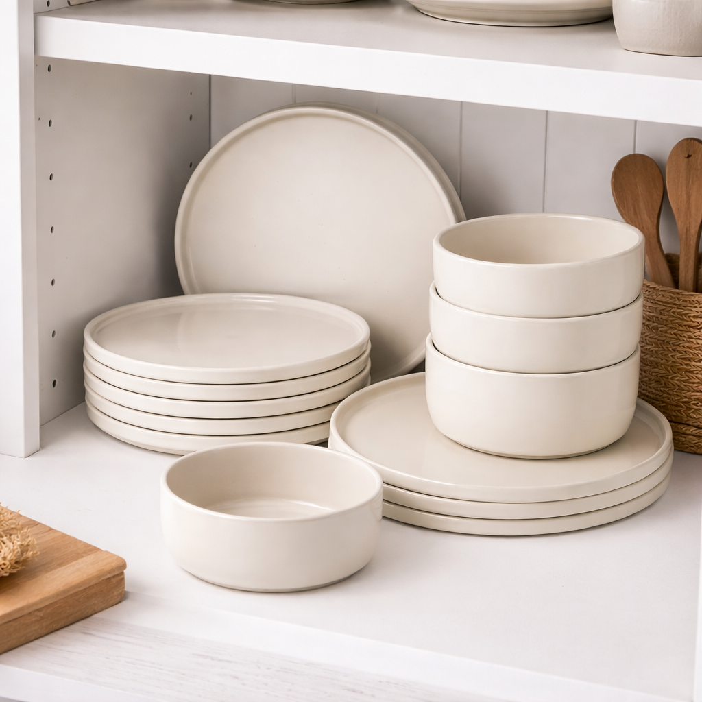 12-Piece Stoneware Set For 4 People