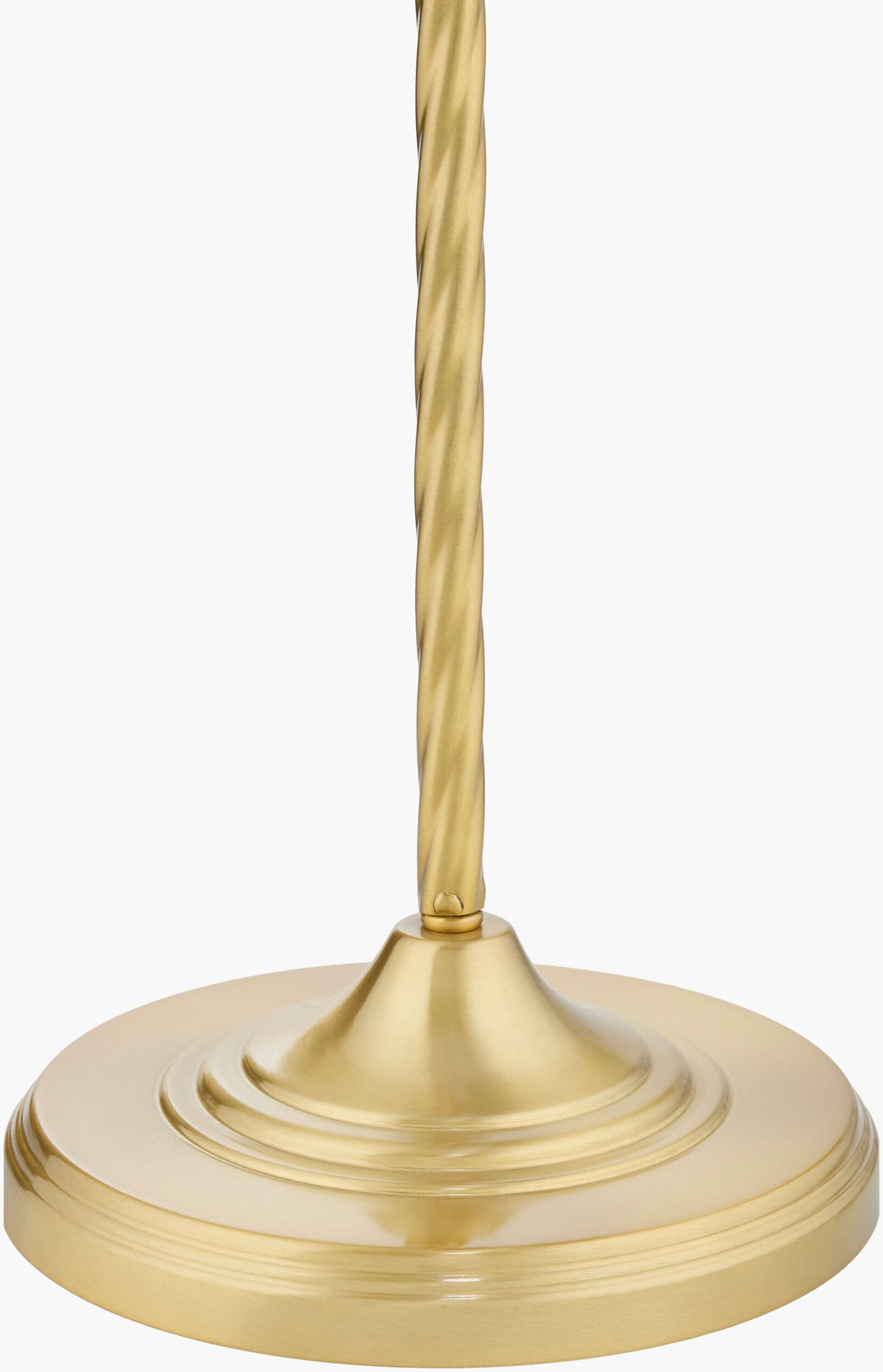 Klawer 67" Iron Floor Lamp, Electroplated Metallic Brass