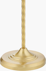 Klawer 67" Iron Floor Lamp, Electroplated Metallic Brass