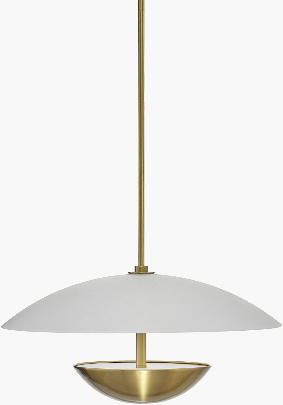 Karmoni Glass Pendant Light, Metallic Metallic Brass
