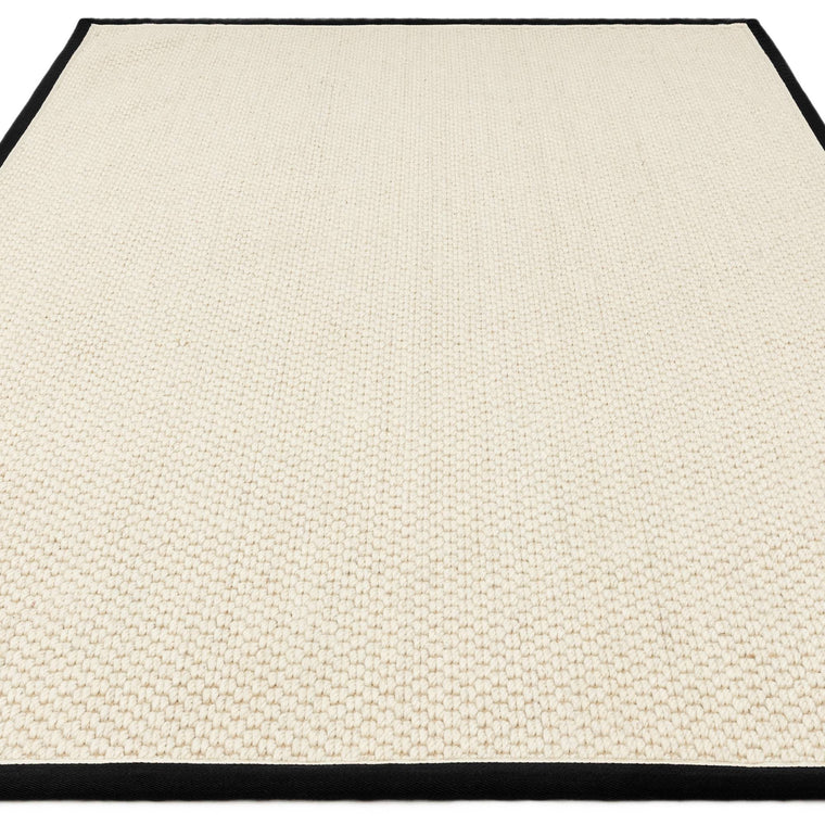 Power loomed in India — Jute Living Room Rug — Flatweave, Korra