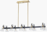 Korra Iron Chandelier, Metallic Metallic Brass