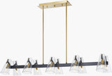 Korra Iron Chandelier, Metallic Metallic Brass