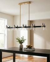 Korra Iron Chandelier, Metallic Metallic Brass