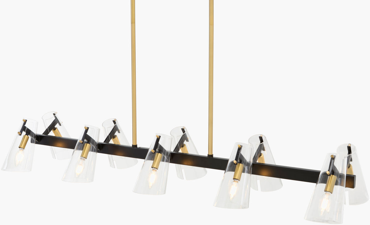 Korra Iron Chandelier, Metallic Metallic Brass (KRRA-002)