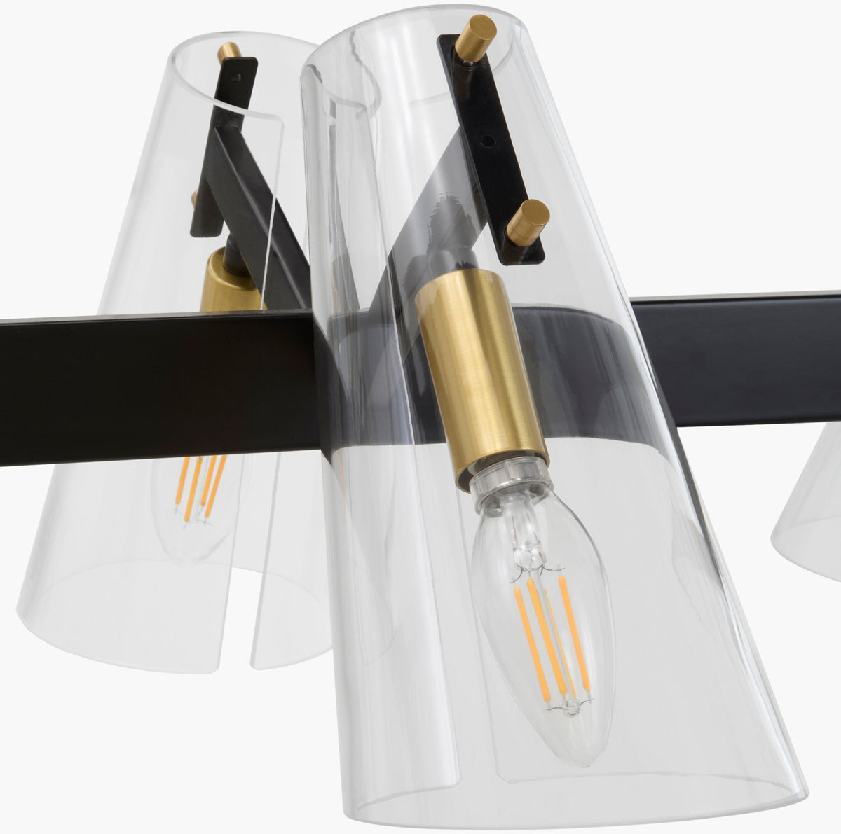 Korra Iron Chandelier, Metallic Metallic Brass (KRRA-002)