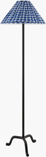 Kukio 63" Iron Floor Lamp, Hand Painted Black (KUK-006)