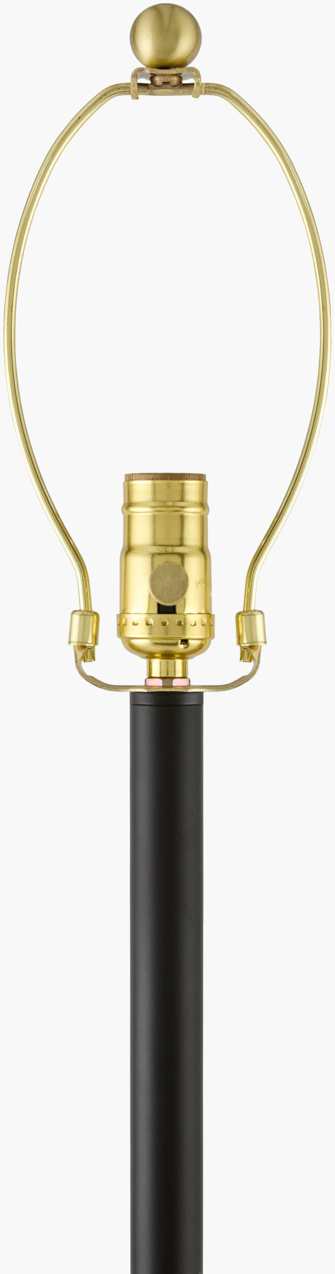 Kukio 63" Iron Floor Lamp, Hand Painted Black (KUK-006)
