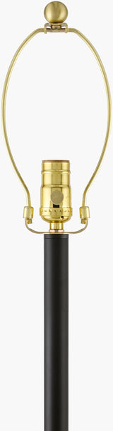 Kukio 63" Iron Floor Lamp, Hand Painted Black (KUK-006)