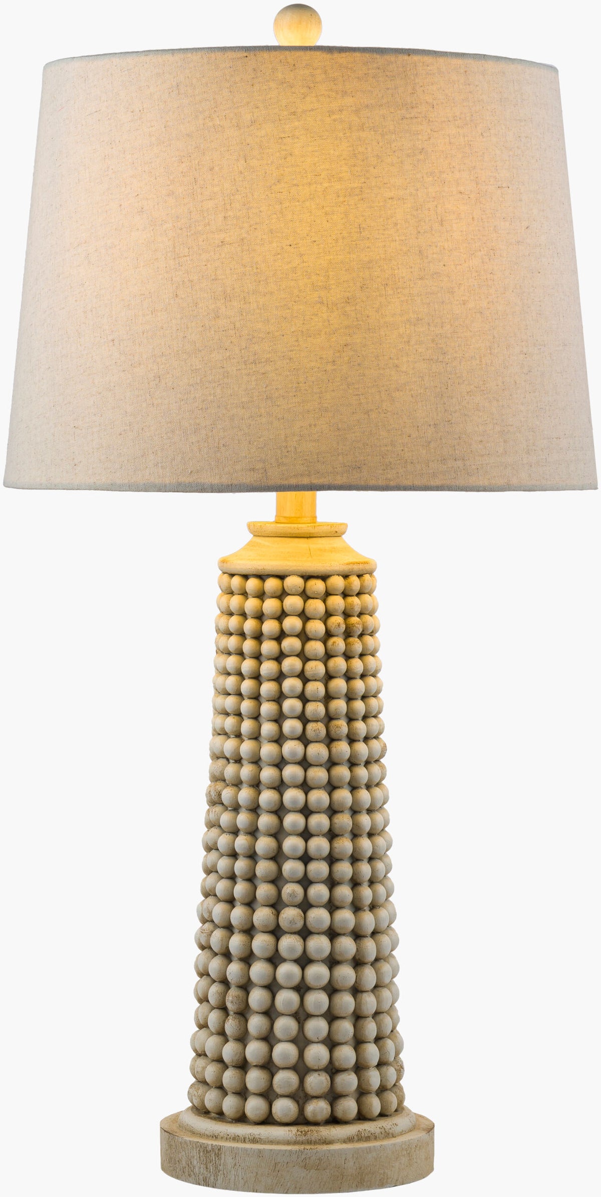 Kaul 29" Resin Table Lamp, Painted Cream