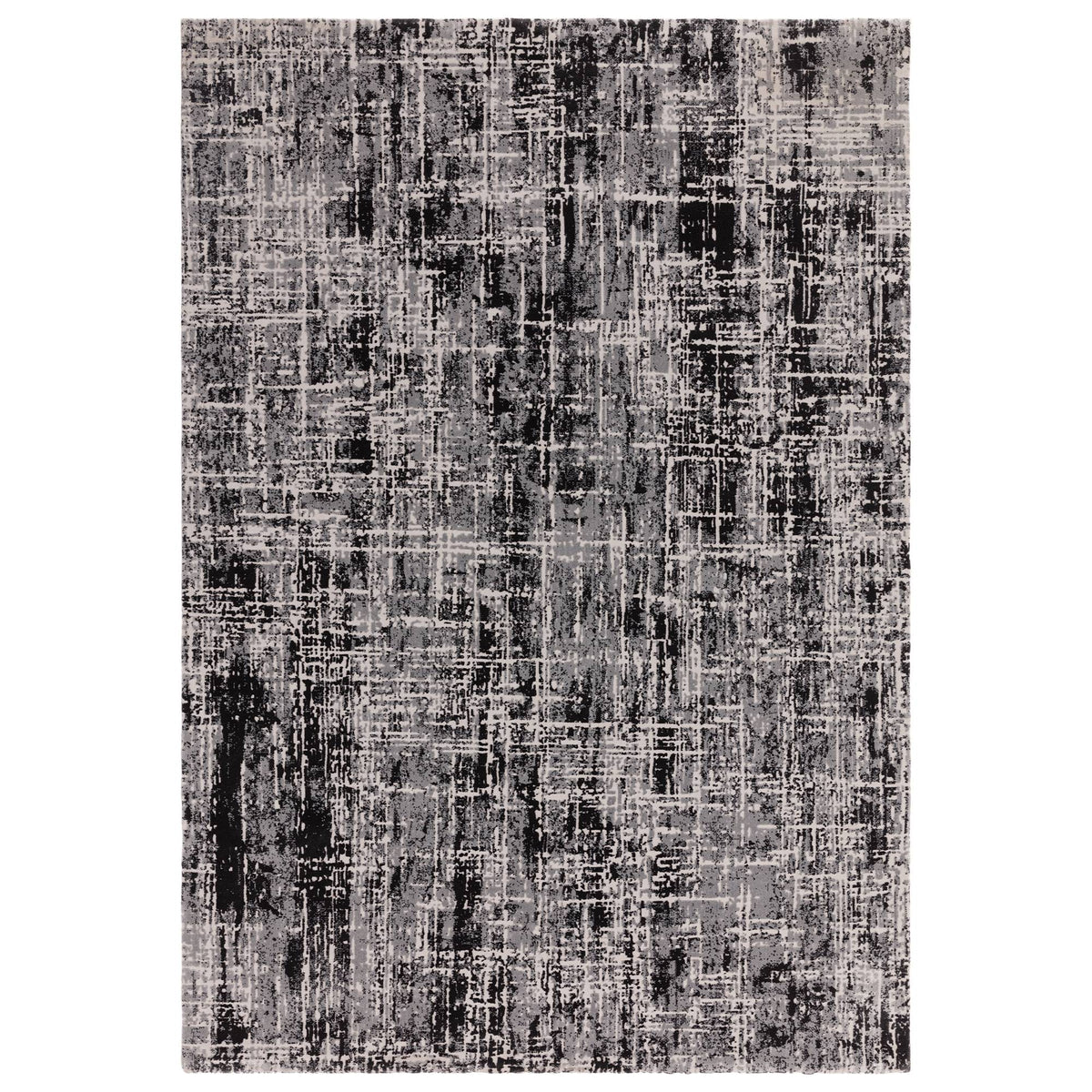 Kuza Rug - Abstract Black