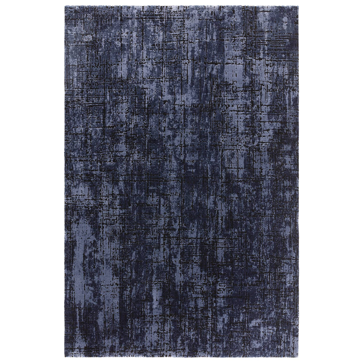 Kuza Rug - Abstract Navy