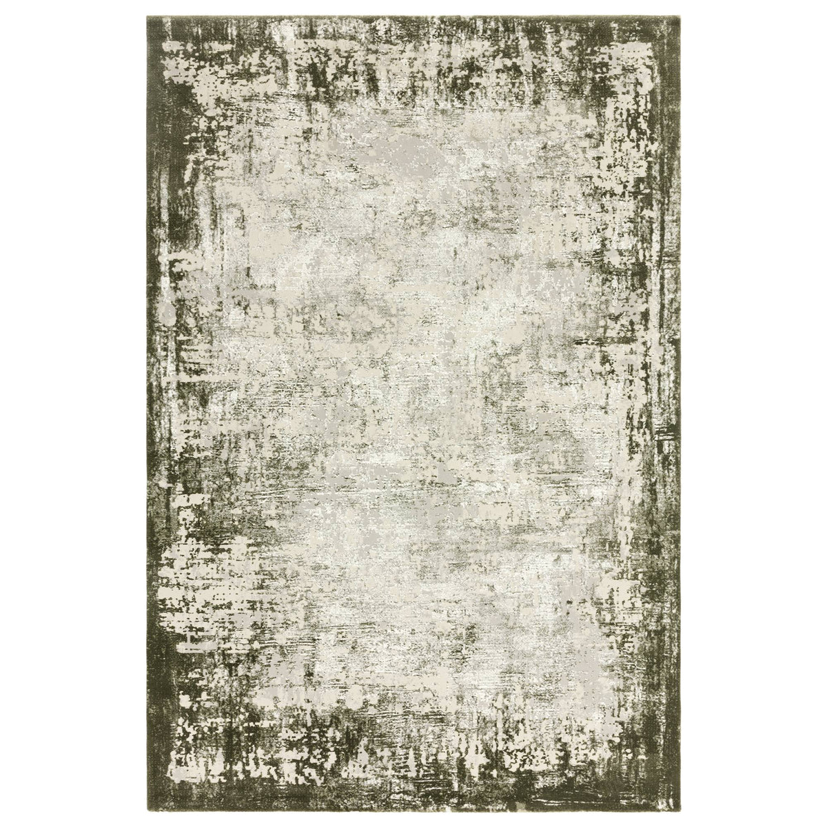 Kuza Rug - Border Green