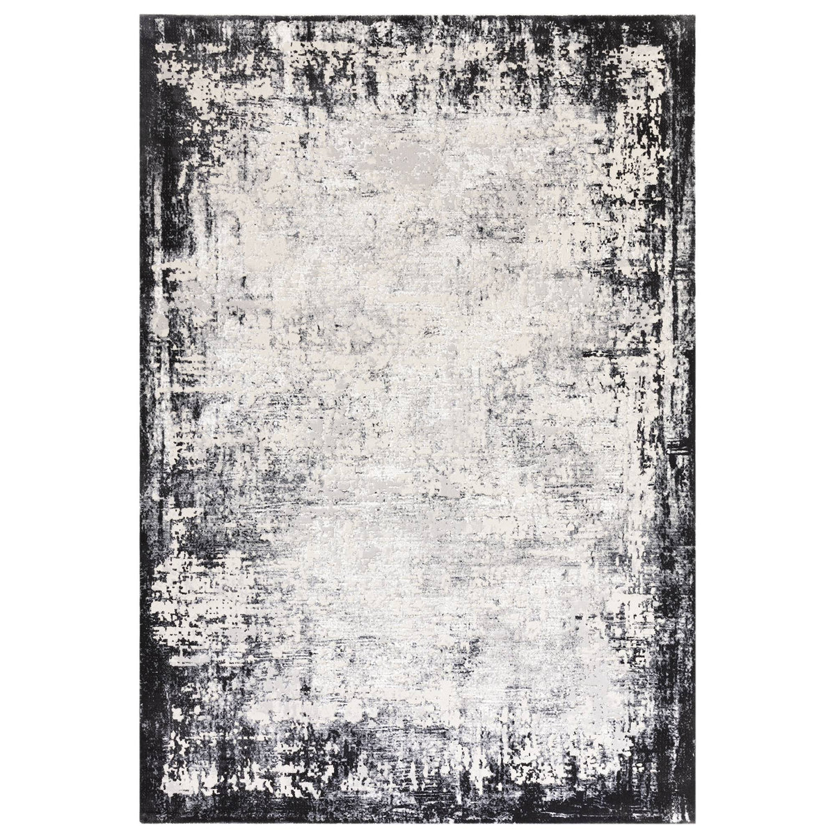 Kuza Rug - Border Grey