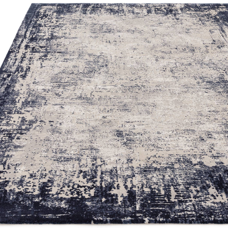 Machine woven in Turkey — Border Polypropylene Living Room Rug — Abstract, Kuza