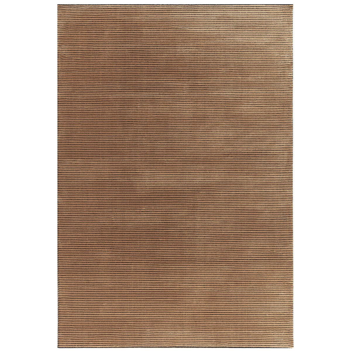 Kuza Rug - Plain Stripe Terracotta