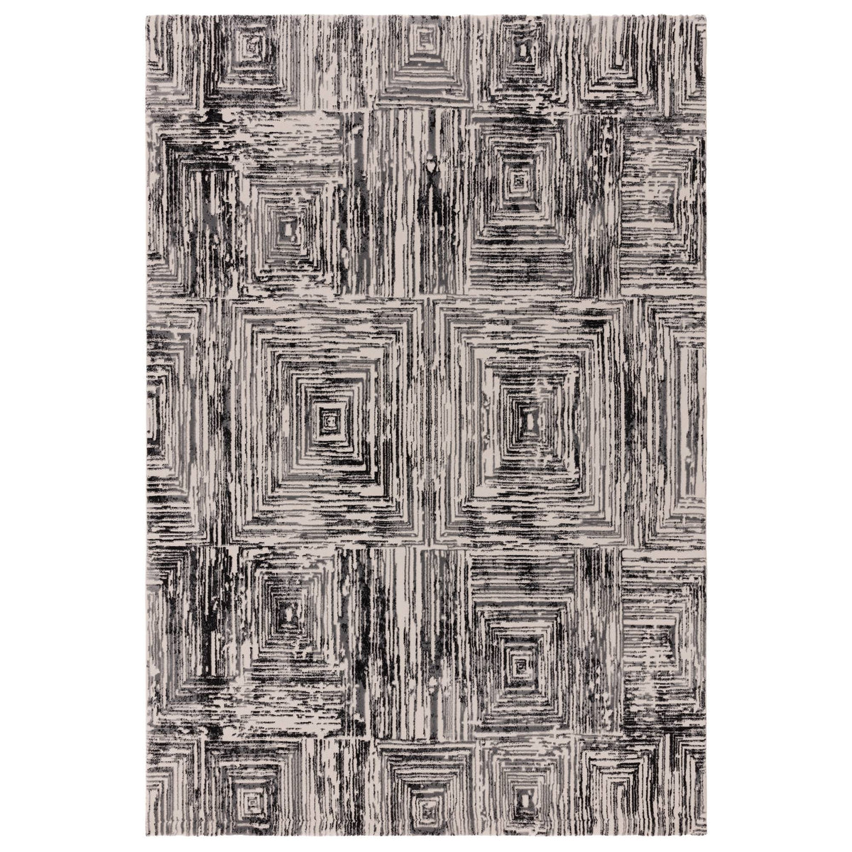 Kuza Rug - Portrait Grey