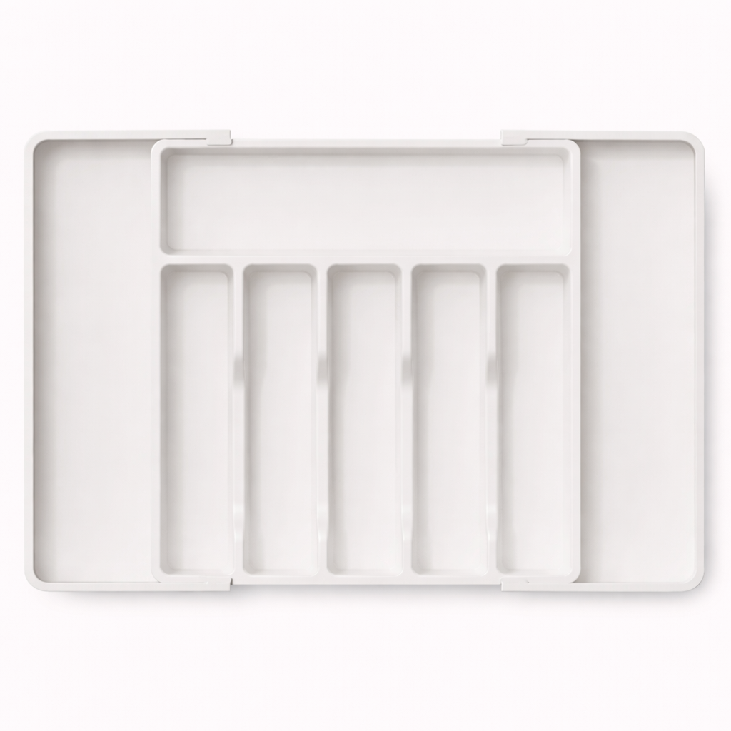 Cutlery Drawer Organizer With Adjustable Width