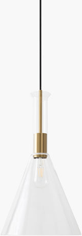 Katzinor Iron Pendant Light, Plated Metallic Brass (KZN-002)