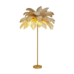 Beige Feather Lamp 60 cm