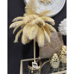 Beige Feather Lamp 60 cm