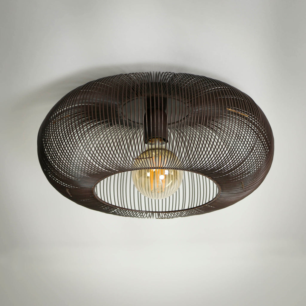 Navarro Twist Ceiling Lamp Ø43x20 cm Black Nickel