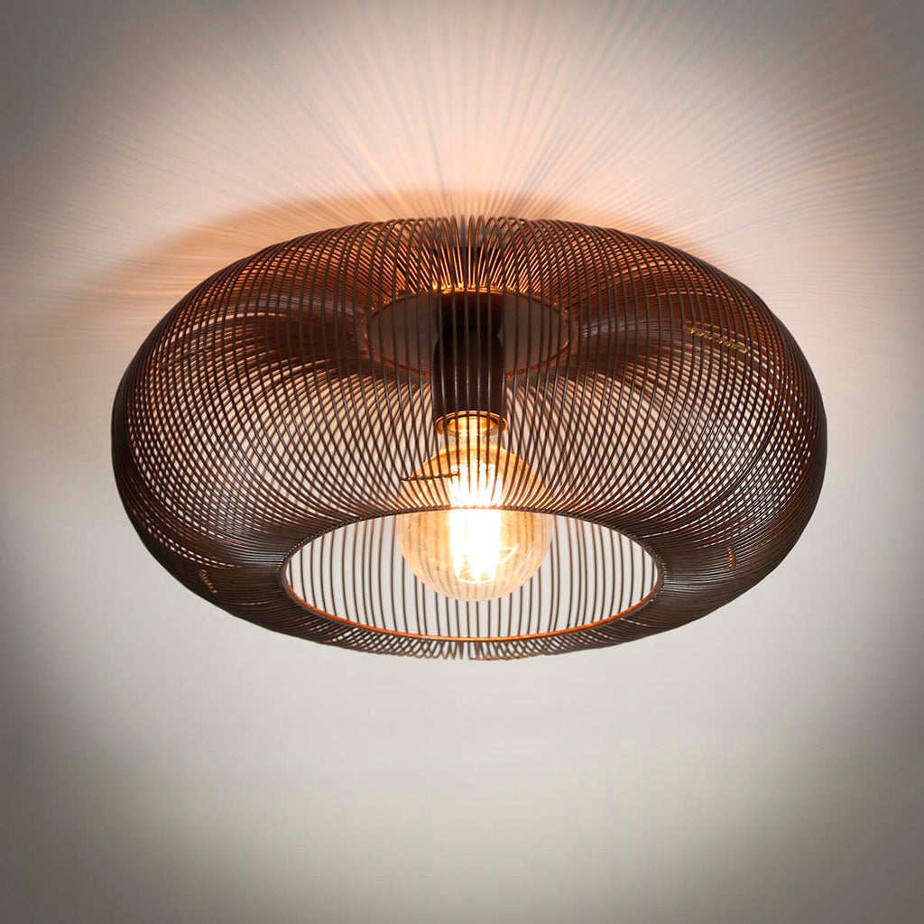 Navarro Twist Ceiling Lamp Ø43x20 cm Black Nickel