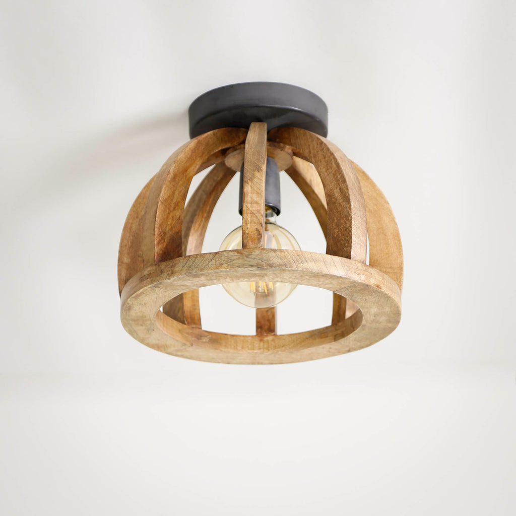 Trexler Ceiling Lamp Ø30x24 cm Mango Wood