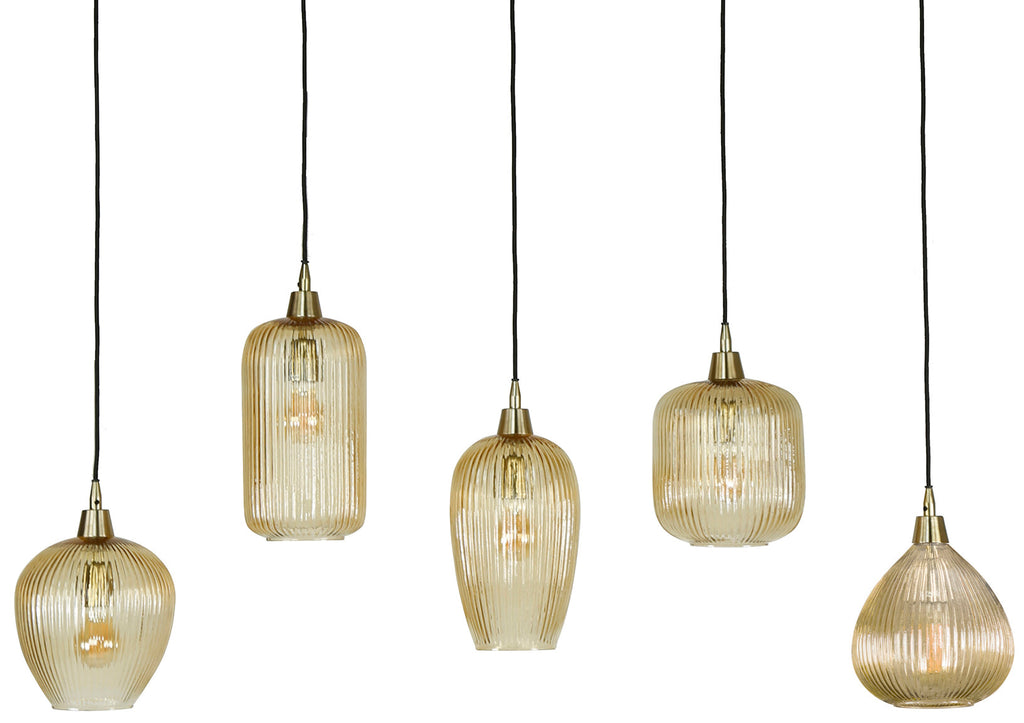 Stripe Mix 5L Pendant Lamp 120 cm Amber Shades