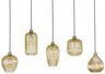 Stripe Mix 5L Pendant Lamp 120 cm Amber Shades
