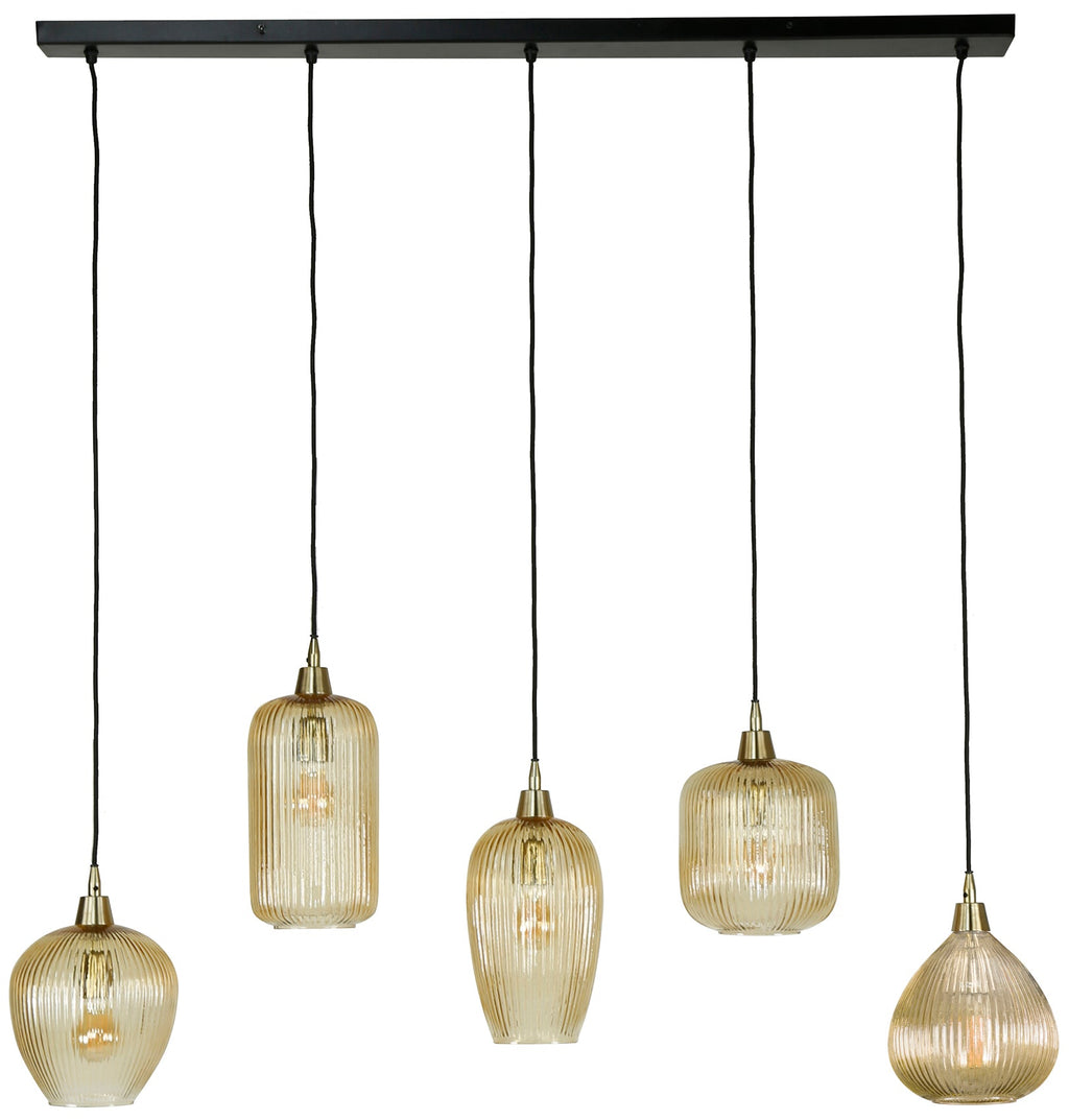Stripe Mix 5L Pendant Lamp 120 cm Amber Shades
