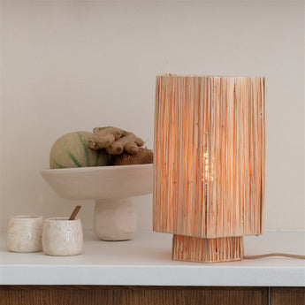 Ceiling Lamp, Panama S, Brown, Ø45cm, H5cm - Good&Mojo