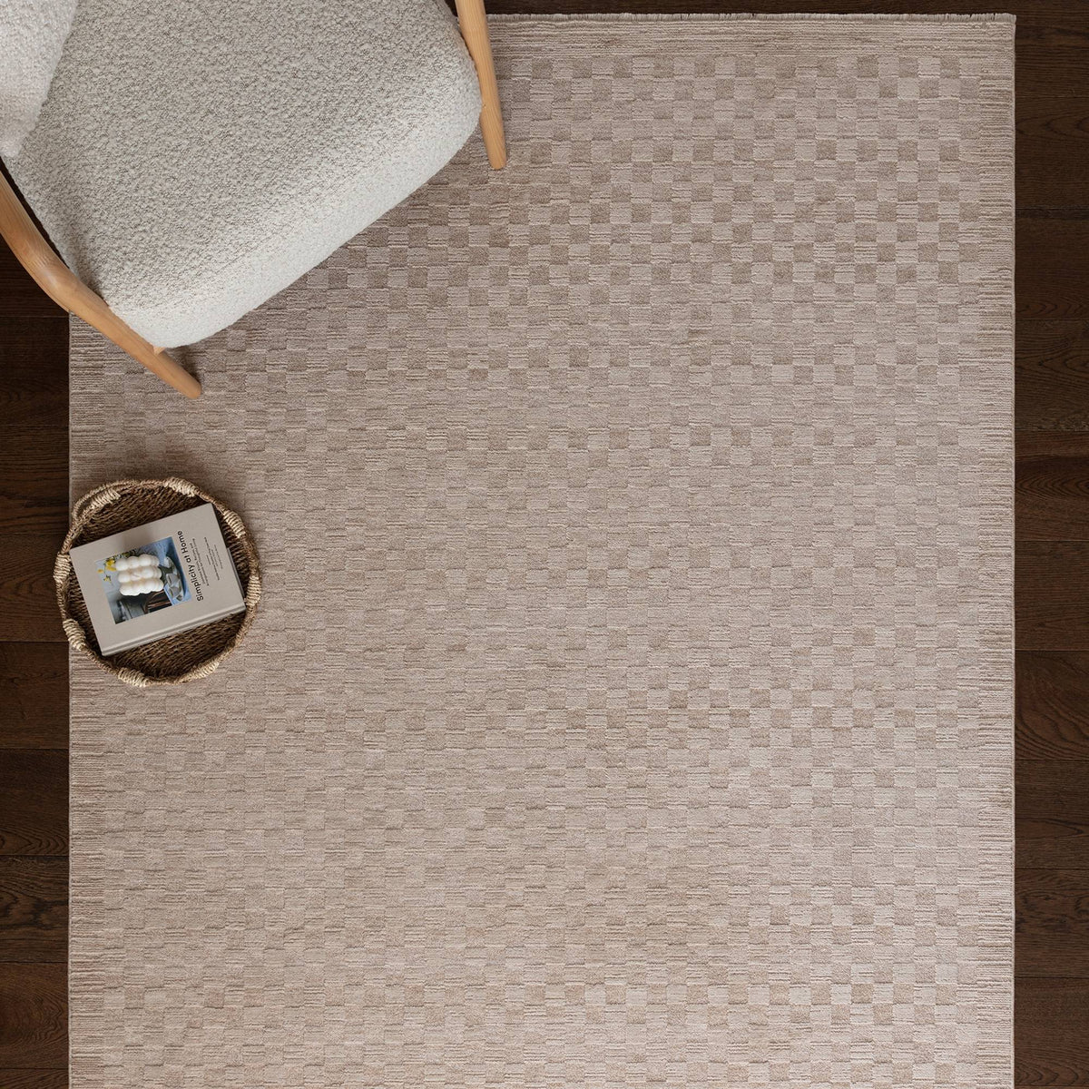 Laurent Rug styled in a living room