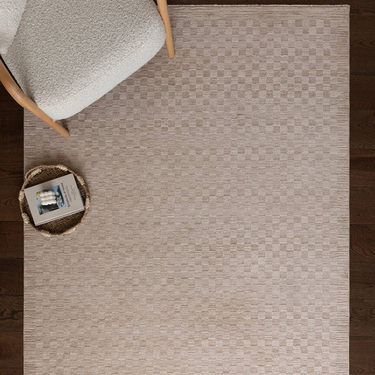 A soft cut pile — Abstract Polyester Living Room Rug — Boho, Laurent