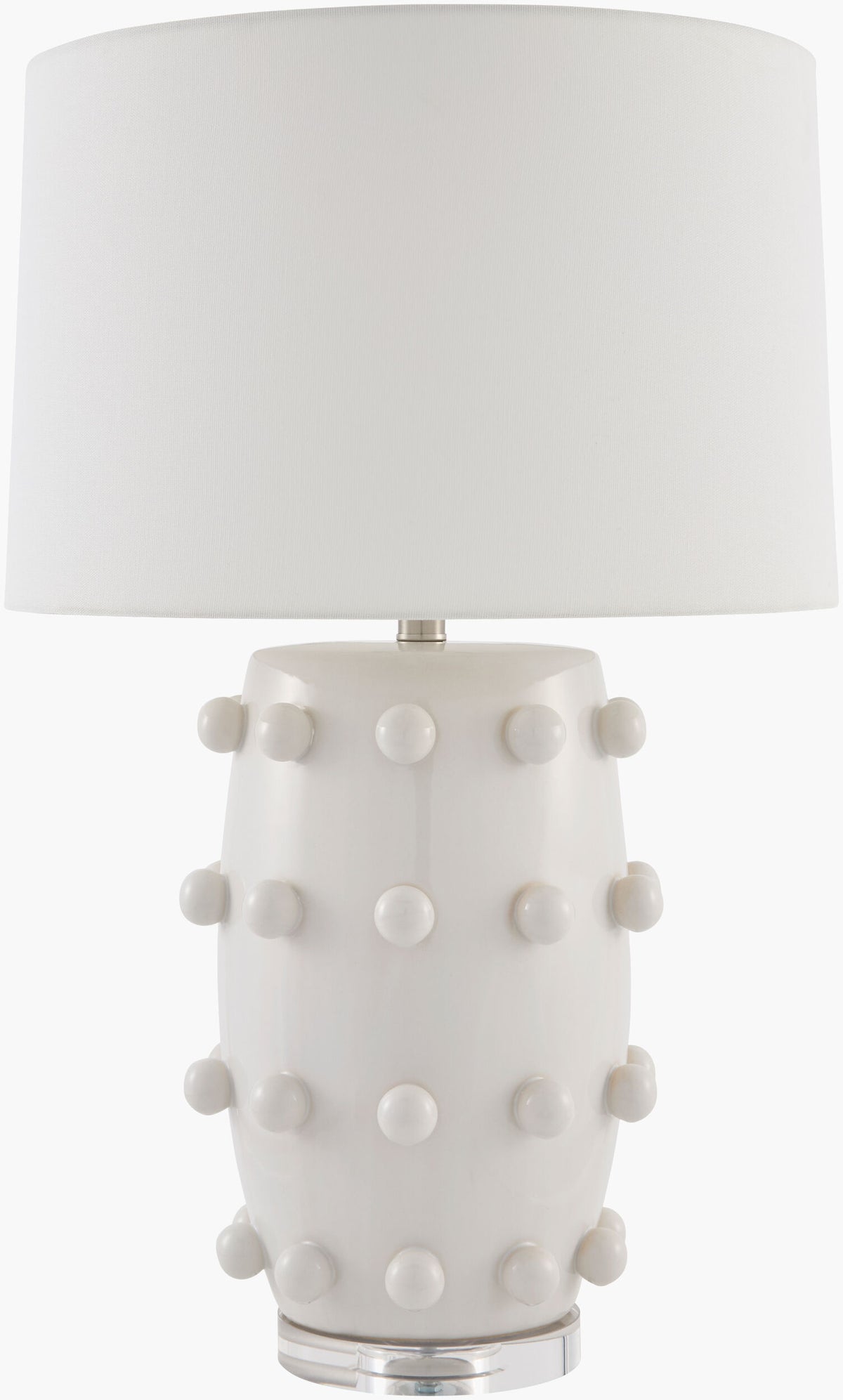 Labianca 29" Ceramic Table Lamp, Glazed White