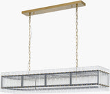 Lucentra Iron Chandelier, Metallic Metallic Brass
