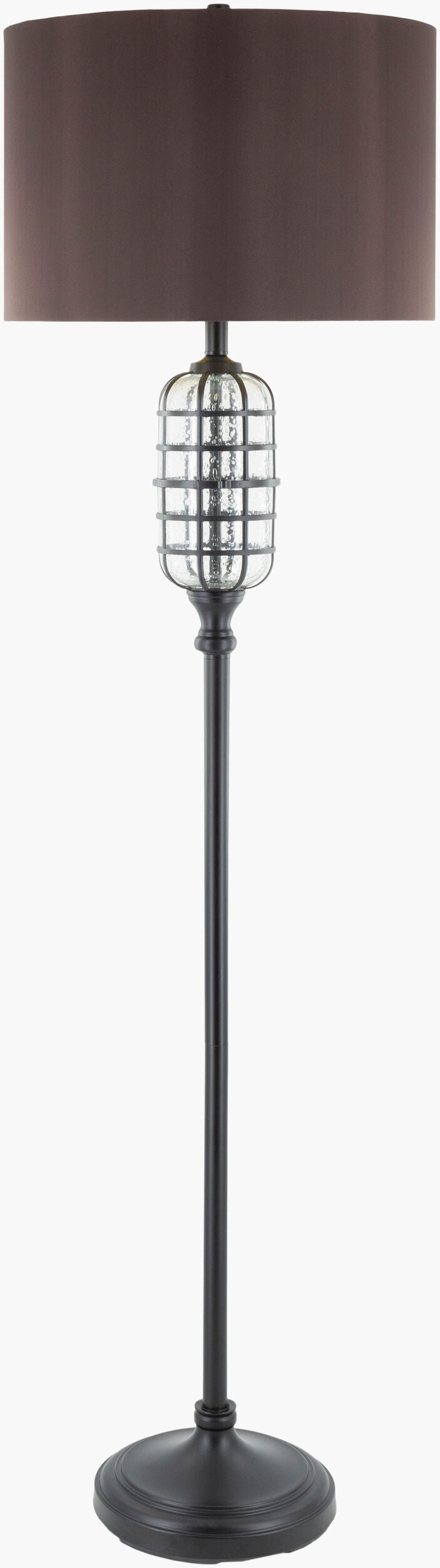 Letty 67" Iron Floor Lamp, Painted Black