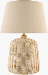 Levane 27" Rattan Table Lamp, Natural Beige