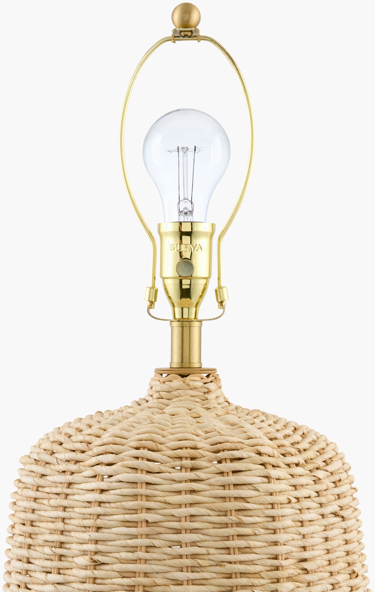 Levane 27" Rattan Table Lamp, Natural Beige