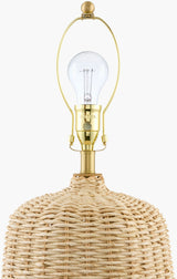 Levane 27" Rattan Table Lamp, Natural Beige