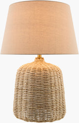 Levane 27" Rattan Table Lamp, Natural Beige