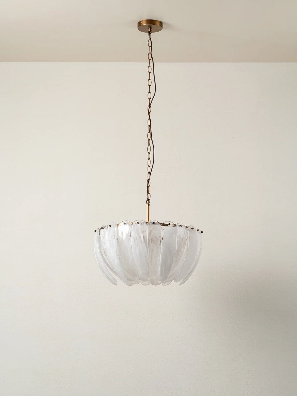 Astera 4-Light Alabaster Glass Chandelier